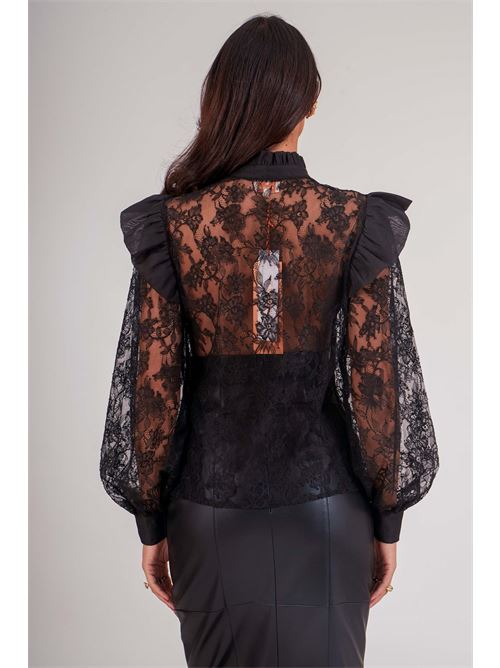 Camicia in pizzo twins fantasy | T5068BLACK